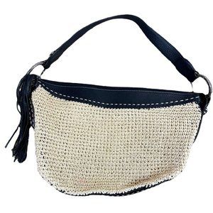 Vintage Brighton Bag Leather Strap Tassle Top Handle